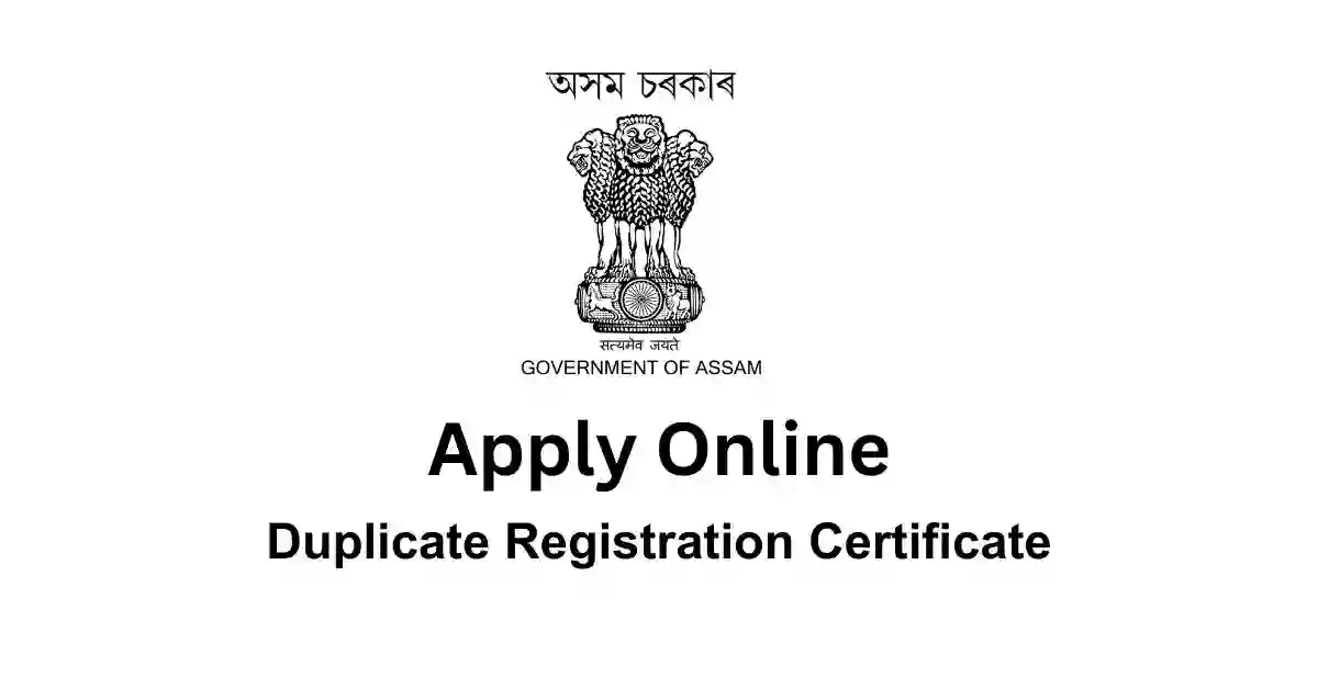 Duplicate Registration Certificate APSC ORG