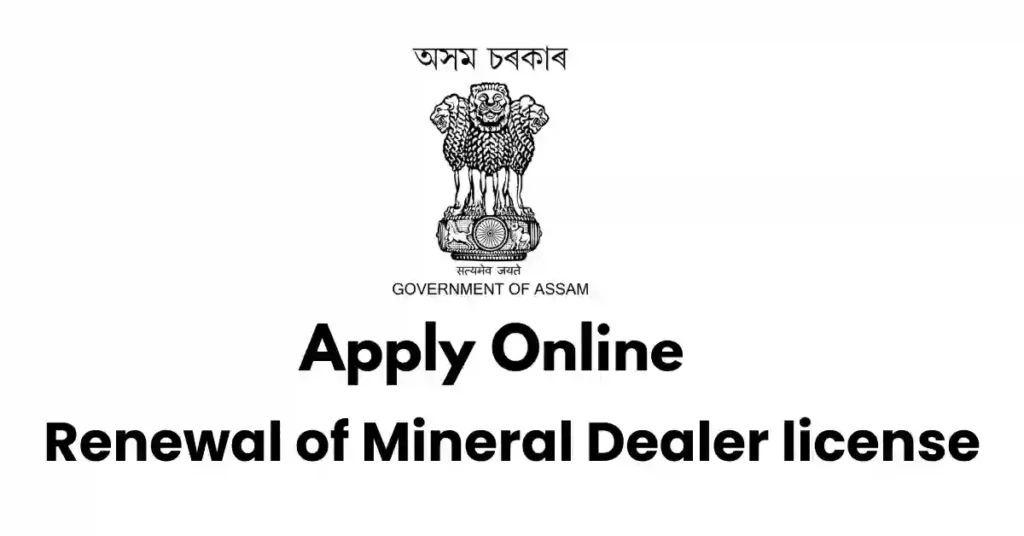 Renewal of Mineral Dealer license APSC ORG